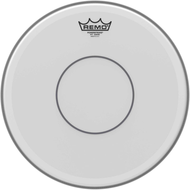 Remo - 14" Powerstroke .77 Coated + Clear Dot