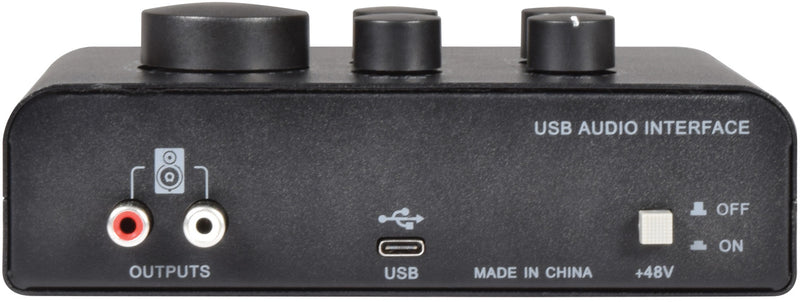 Citronic USB Audio Interface - 2 Microphone + 1 Instrument