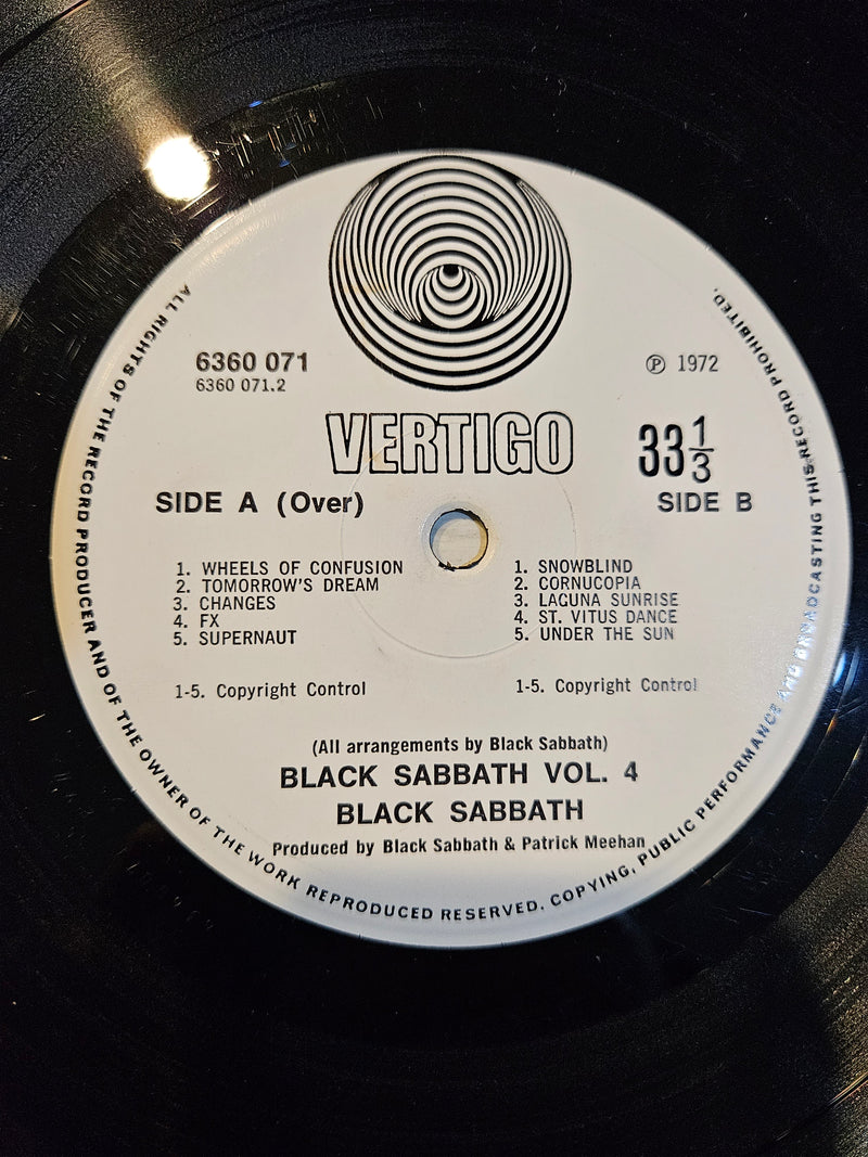 Black Sabbath Vol 4 - Vertigo