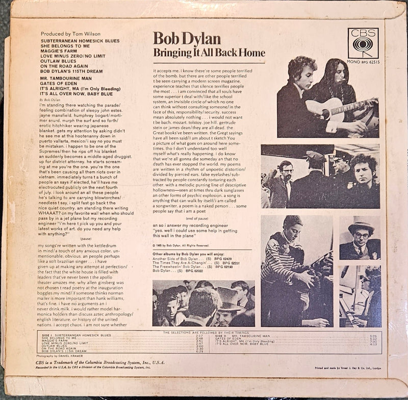 Bob Dylan - Bringing it all back home