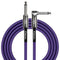 Kirlin 20ft Braided 1/4" Angle Jack Cable Purple