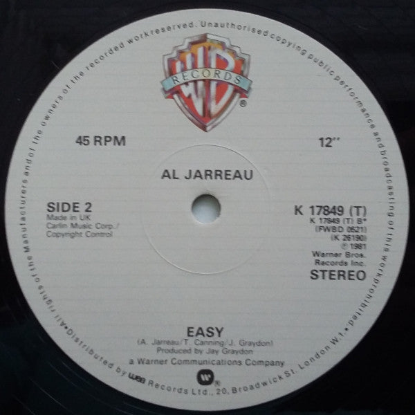Al Jarreau – We're In This Love Together