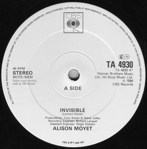 Alison Moyet – Invisible (Extended Version)