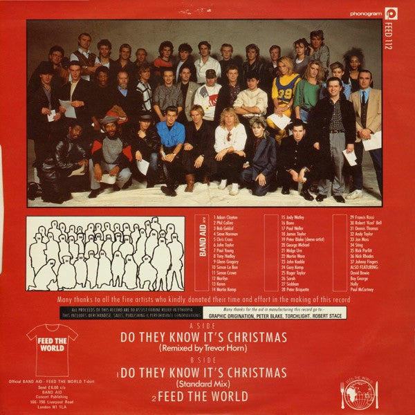 Band Aid – Do They Know It's Christmas? (PRS Pressing)