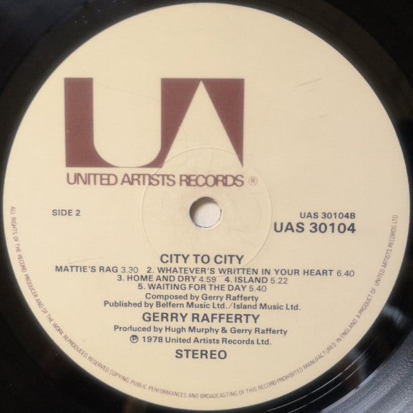 Gerry Rafferty – City To City