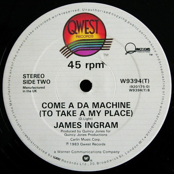 James Ingram ‎– Yah Mo B There
