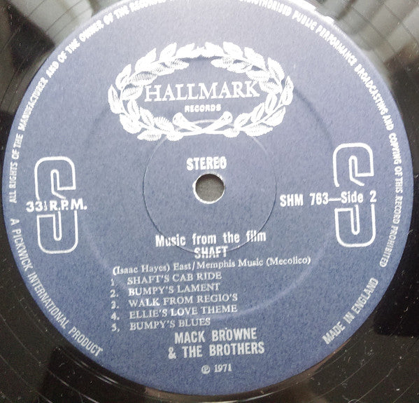 Mack Browne & The Brothers – Isaac Hayes' Music From The Movie Shaft