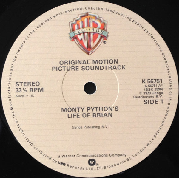 Monty Python – Monty Python's Life Of Brian (Original Motion Picture Soundtrack)