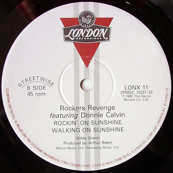 Rockers Revenge Featuring Donnie Calvin – Walking On Sunshine