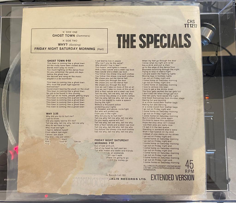 The Specials – Ghost Town / Why? / Friday Night, Saturday Morning