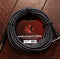 Kirlin 20ft Braided 1/4" Straight Jack Cable Black