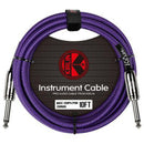 Kirlin 10ft Braided 1/4" Straight Cable Purple