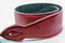 Leather Guitar Strap - 2.5 inch Softy - Red