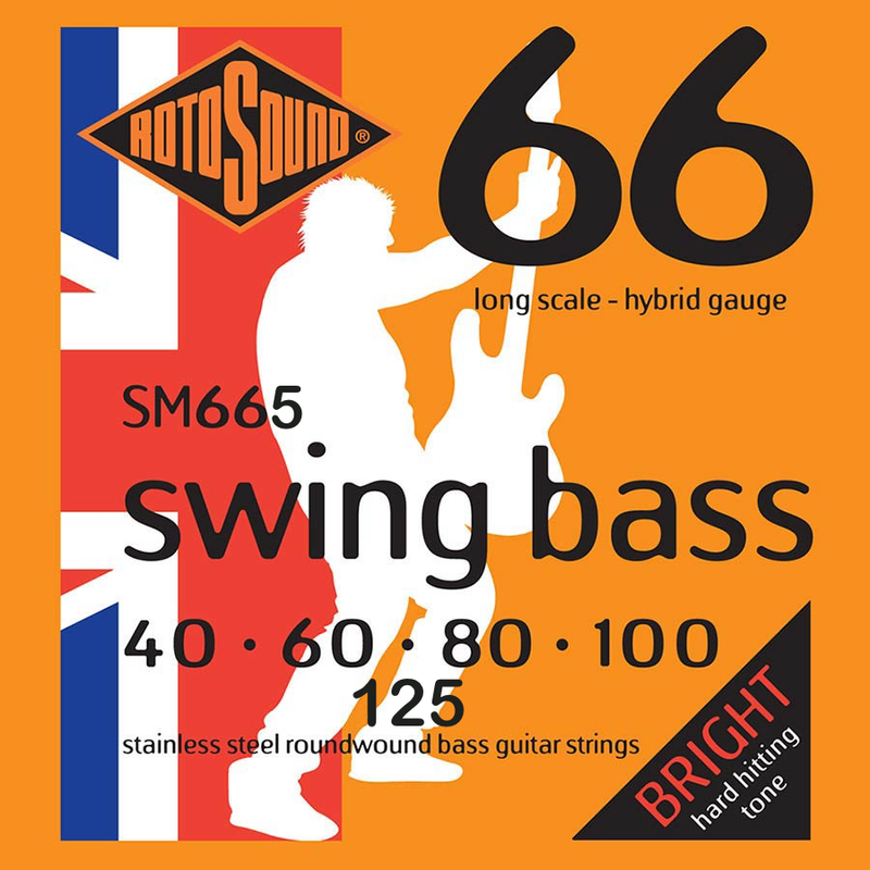 Rotosound Swing Bass 40-60-80-100-125 - Long Scale - Hybrid - 5 String