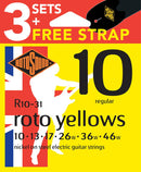 Roto Yellows Regular 10-46 – 3 Pack and Strap