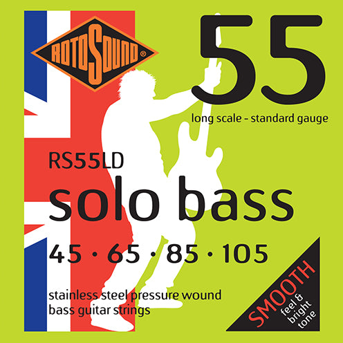 Rotosound Solo Bass 55 Standard - 45-65-85-105 - Long Scale - Pressure Wound